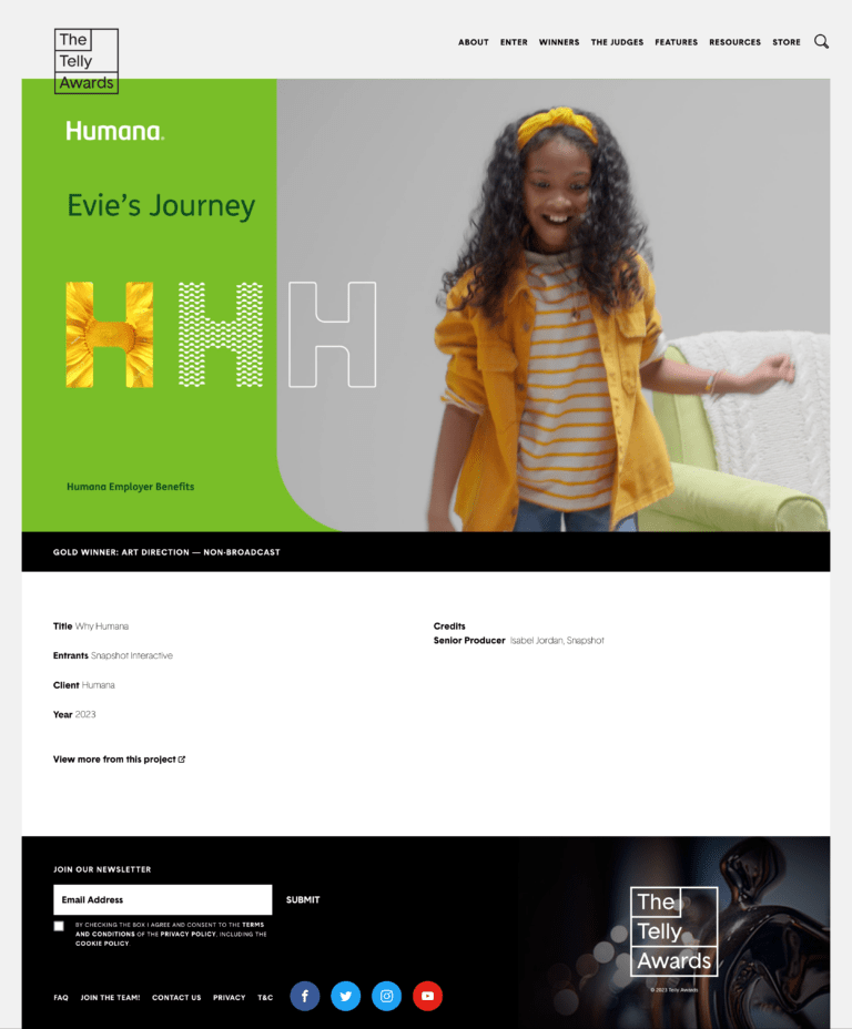 Telly Awards - Humana Snapshot