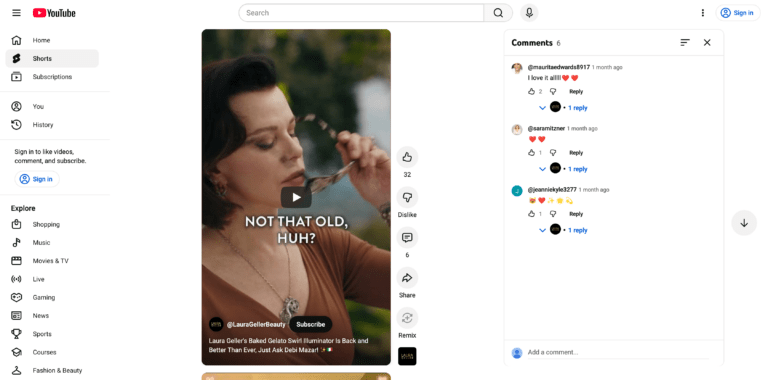 Laura Geller Baked Gelato Youtube Post
