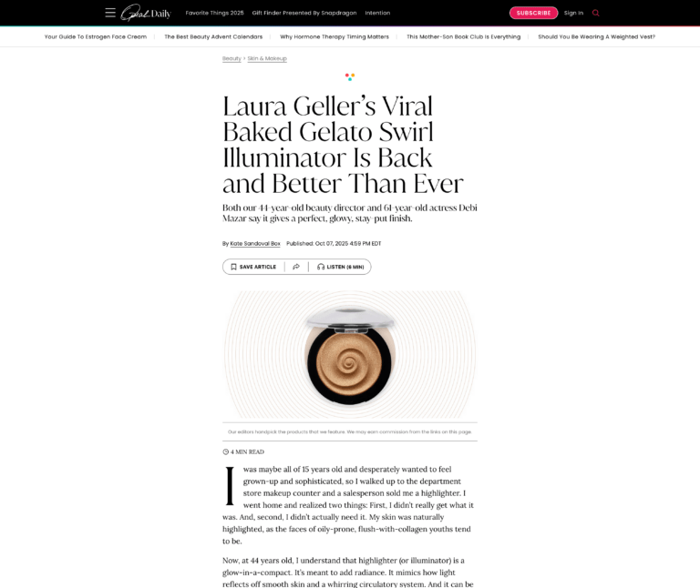 Laura Geller Baked Gelato Oprah Press Page